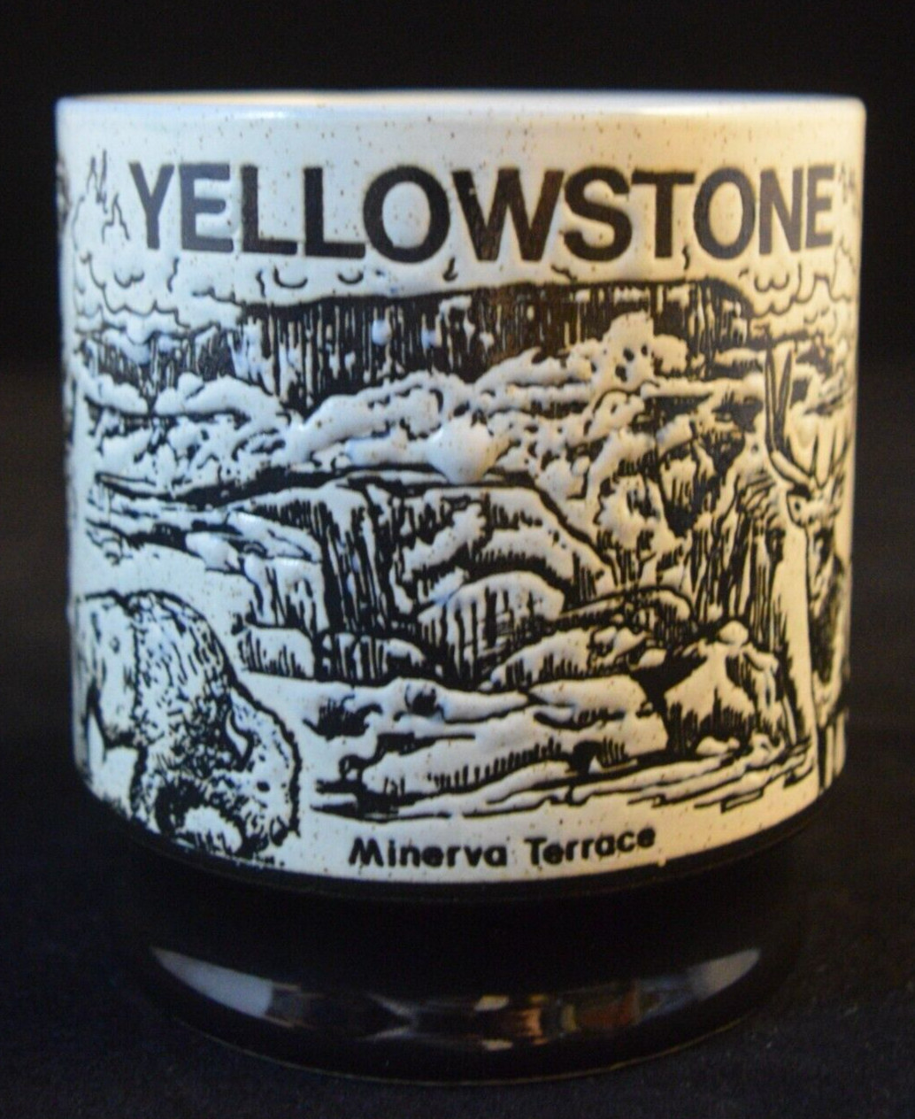 Vintage Yellowstone Park Souvenir Landmarks Coffee Mug National Parks
