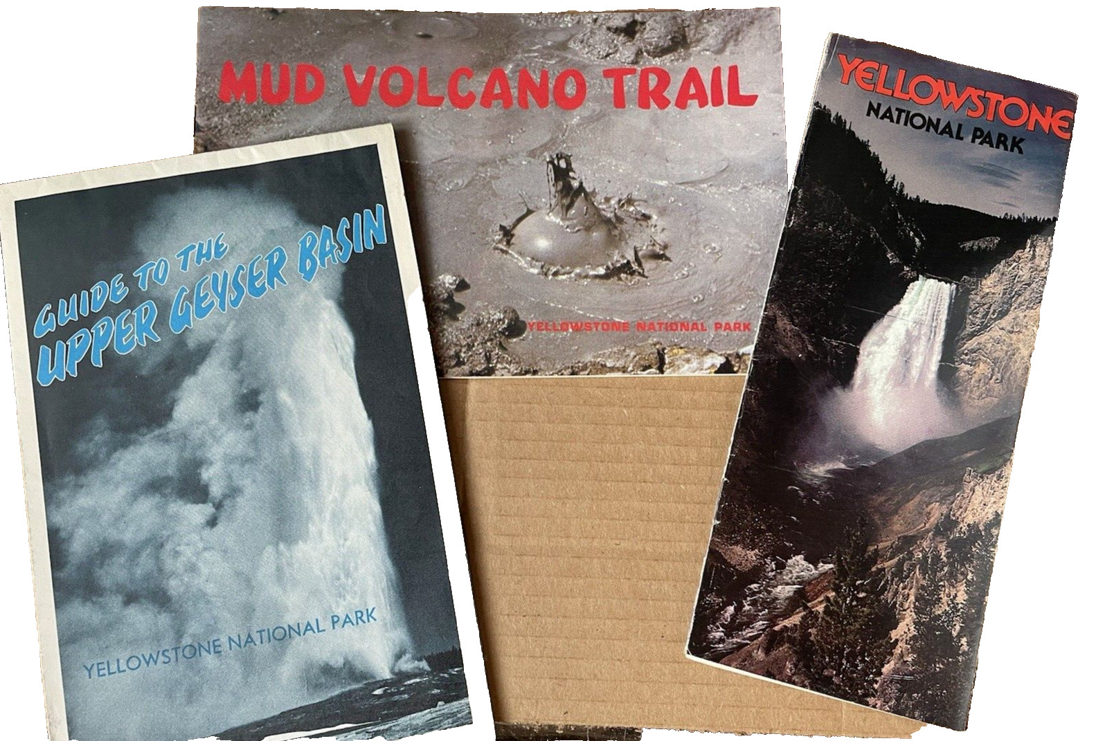 Yellowstone Natl Park Brochures Lot Mud Volcano Upper Geyser Basin 1978 Vint