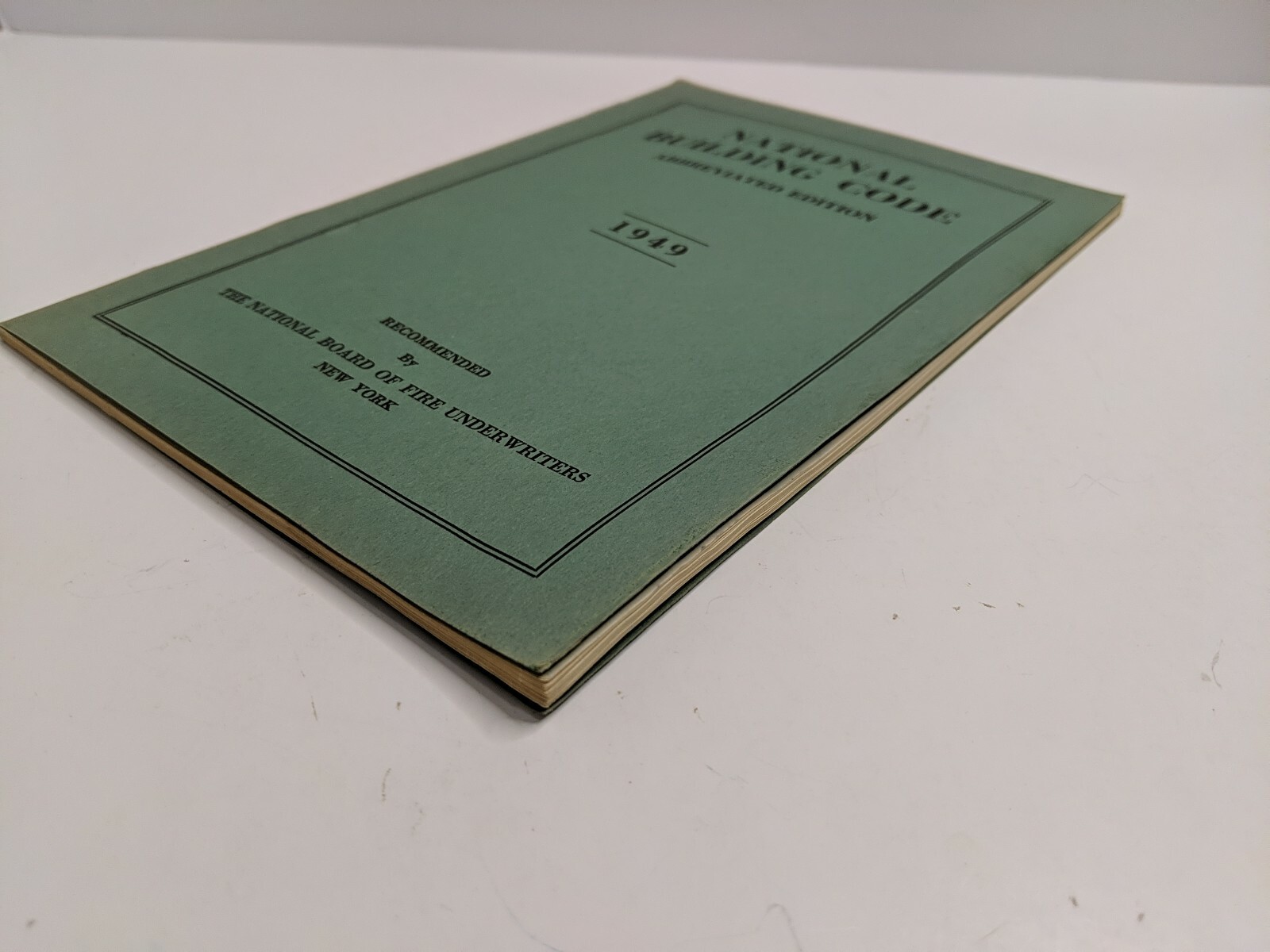 National Building Code 1949 booklet National Board of Fire Underwriters New York