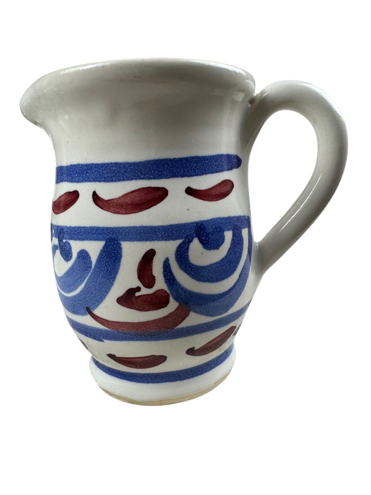 Vintage Eastern National Park Folk Pottery Pitcher Jamestown Collection Creamer