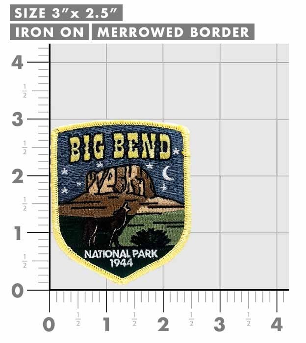 Big Bend National Park Patch Iron-On Applique Souvenir Gift