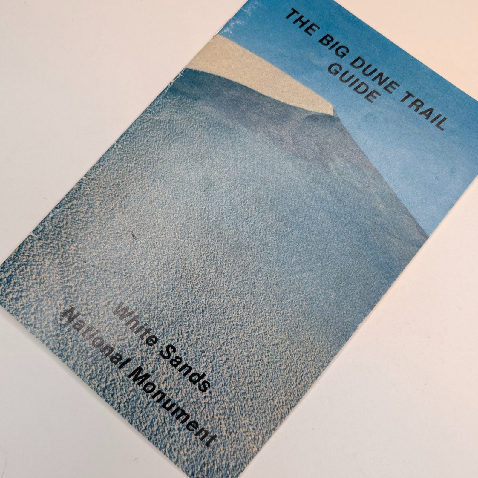 Vtg 1988 White Sands National Monument Big Dune Trail Guide Brochure New Mexico