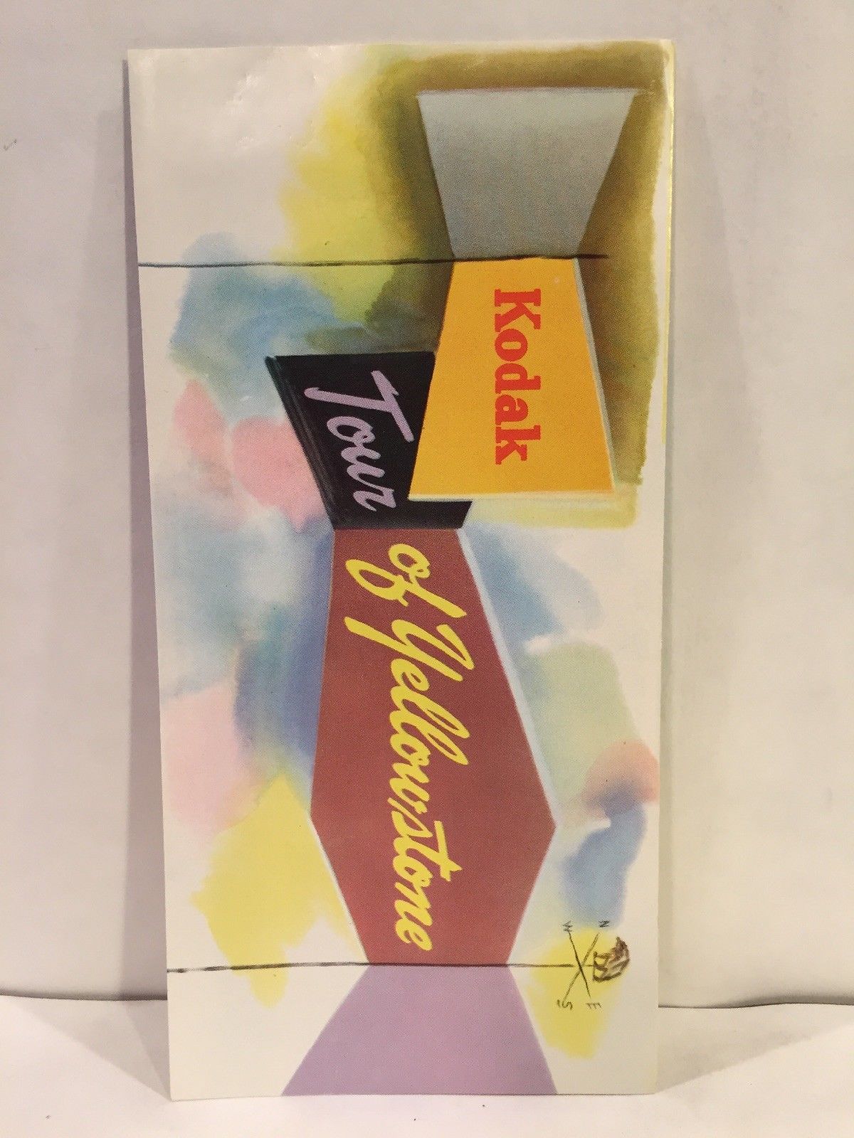 1956 Kodak TOUR OF YELLOWSTONE National Park Guide Camera Film Travel Brochure