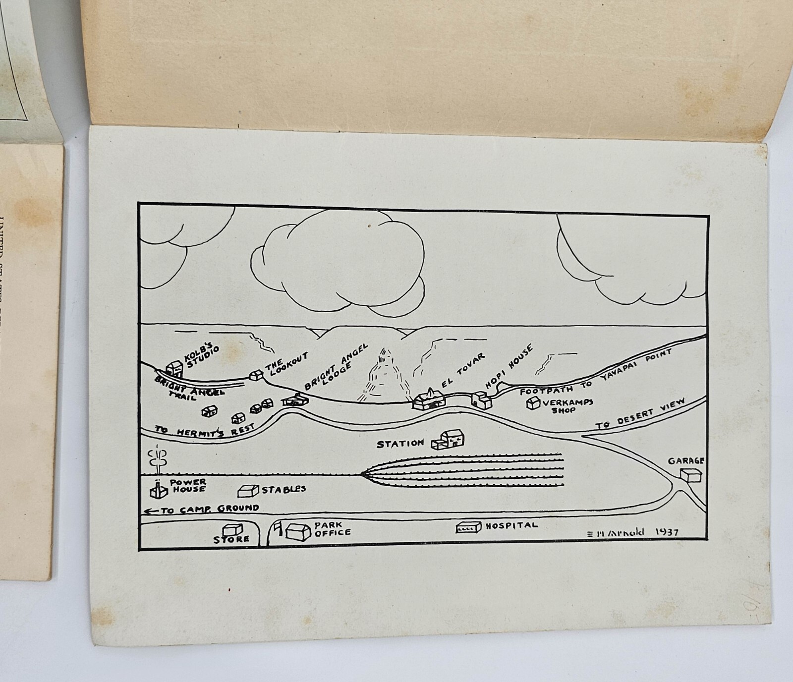 Grand Canyon 3 Booklets 1930s Golly What a Gully; West Rim Drive, Historic Photo