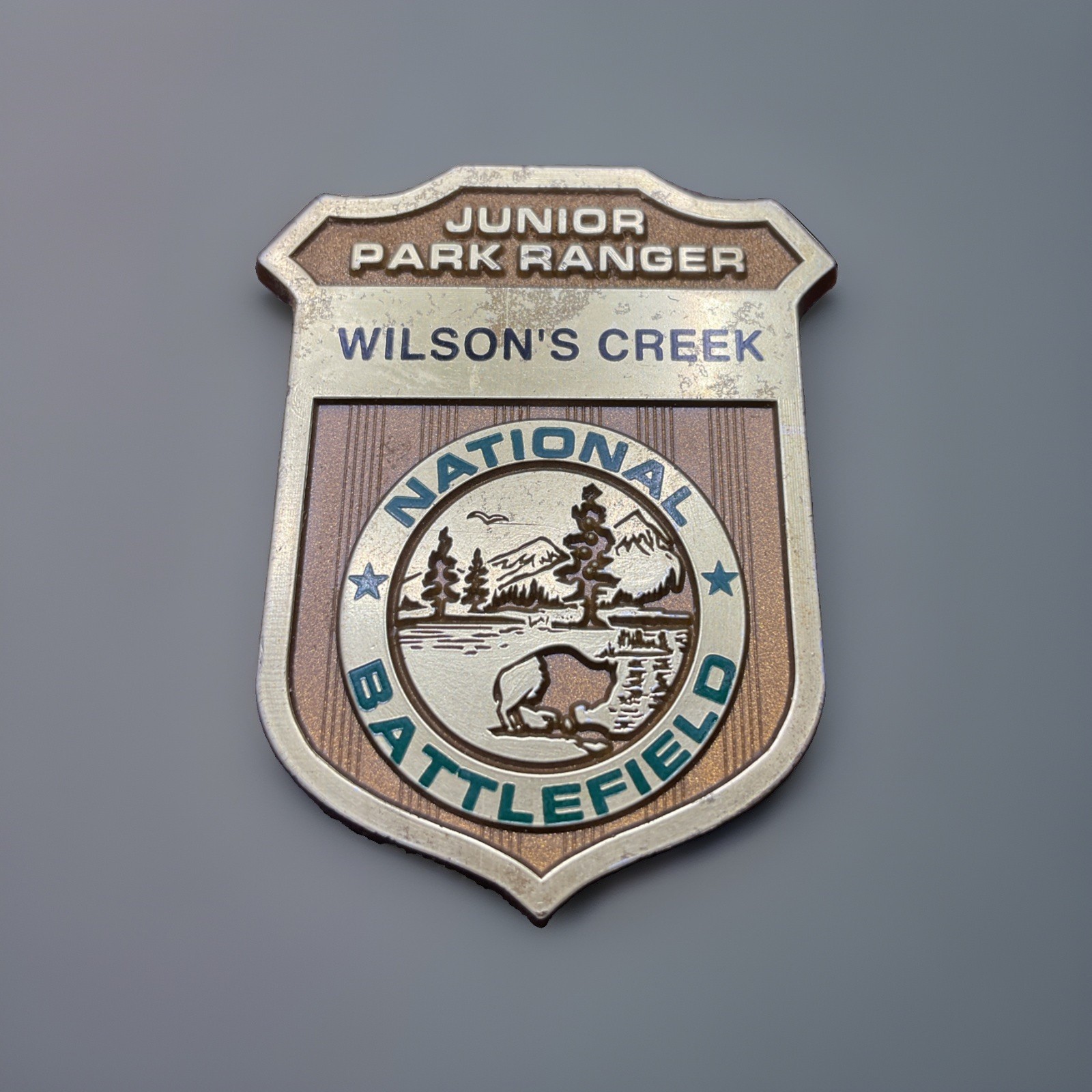 Wilsons Creek National Battlefield Badge Junior Park Ranger Pin Plastic Pinback