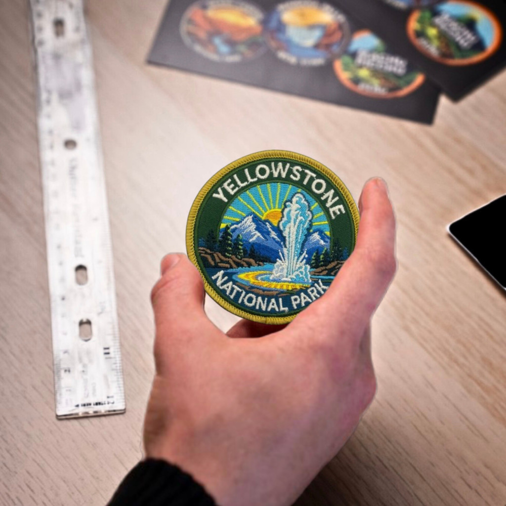 Yellowstone National Park Patch [Est. 1872] Travel, Camping, Hiking Yellow Stone