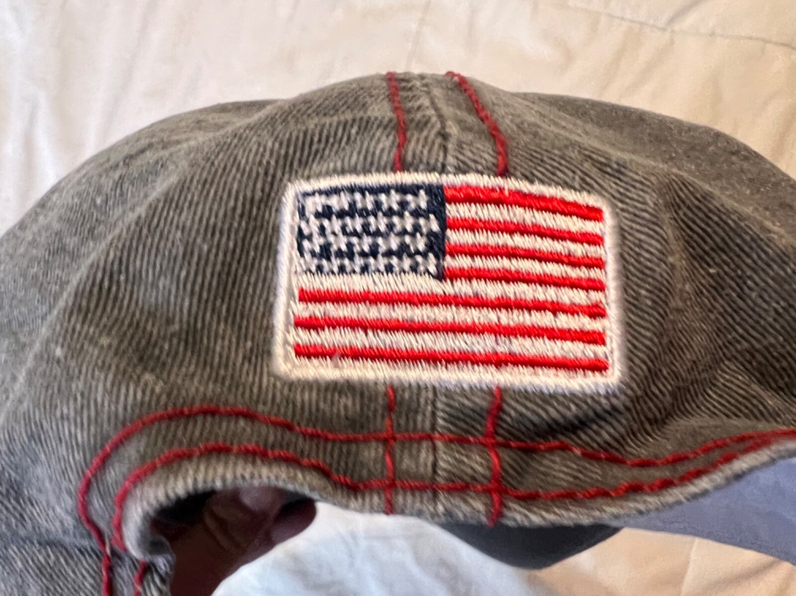 Yellowstone National Park Ladies Baseball Hat Cap American Flag Lucky 7