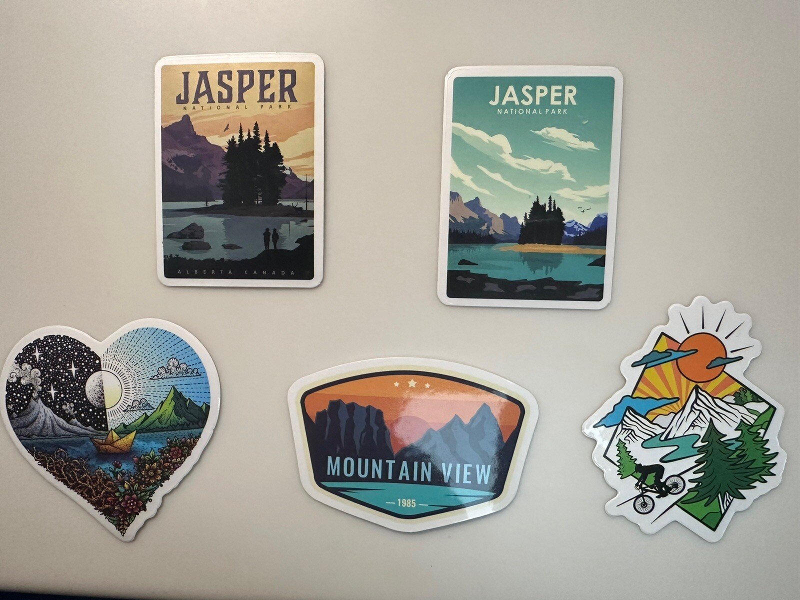 Jasper National Park/Canada Park Stickers Set Of 5