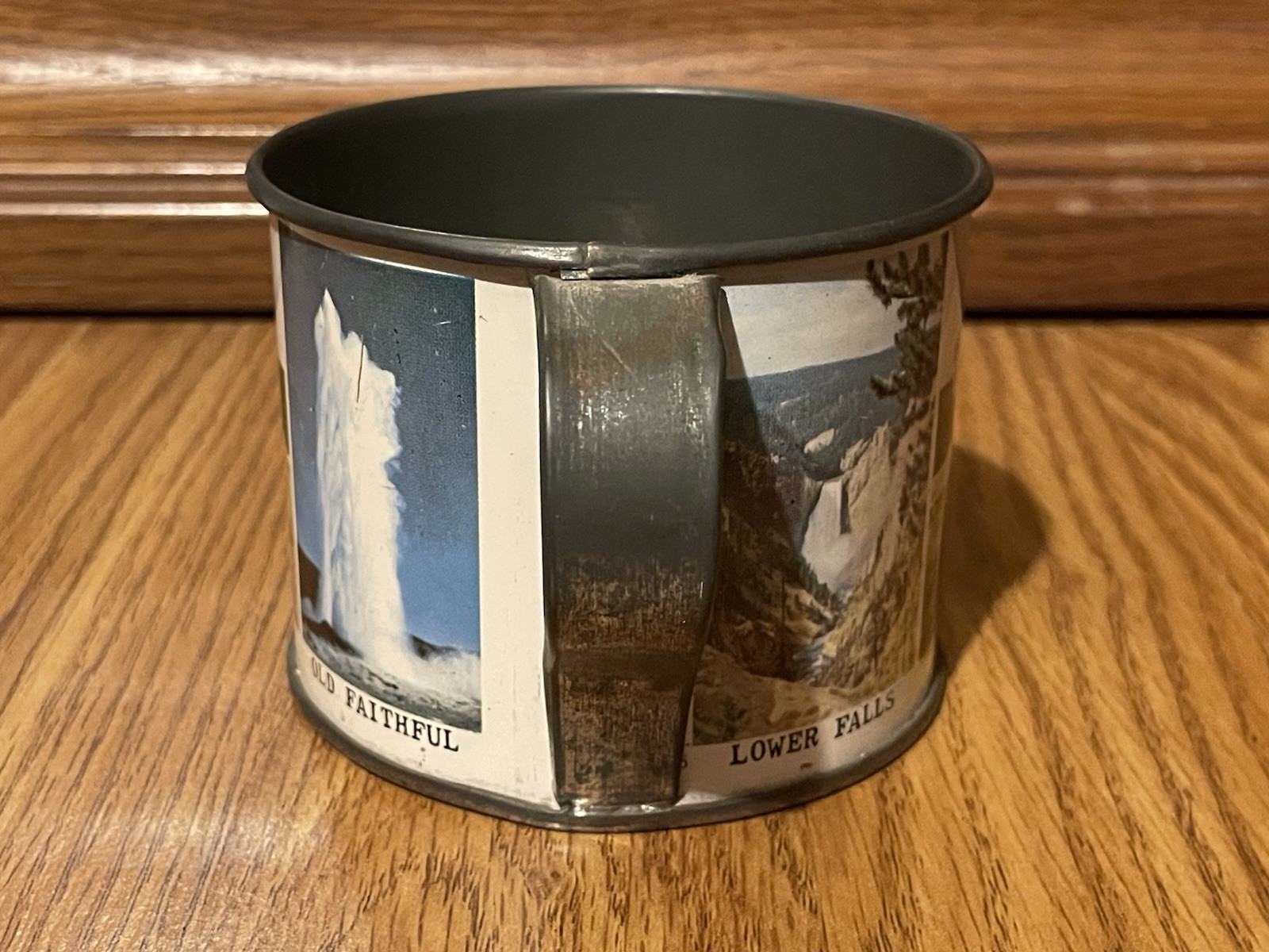 Vintage & Rare YELLOWSTONE NATIONAL PARK Tin/Metal Souvenir Cup