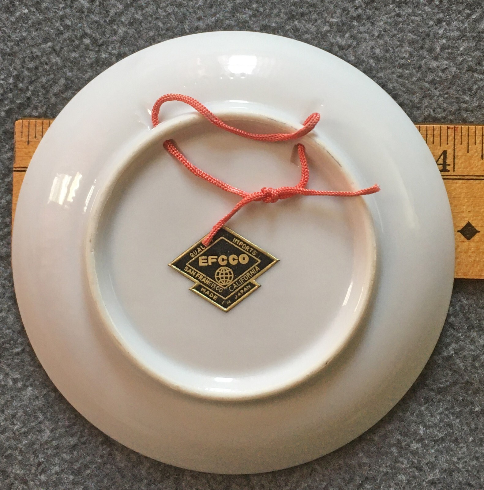 1960s Jack London State Park EFCCO Souvenir Plate 4” Wolf House Ruins Glen Ellen