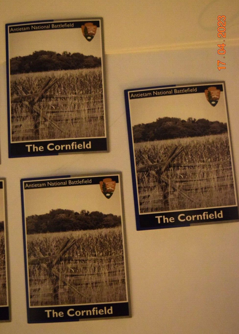 One (1) NPS SITE, “ANTIETAM NTL BATTLEFIELD – Cornfield” (2.0″ x 3.25″) Card5