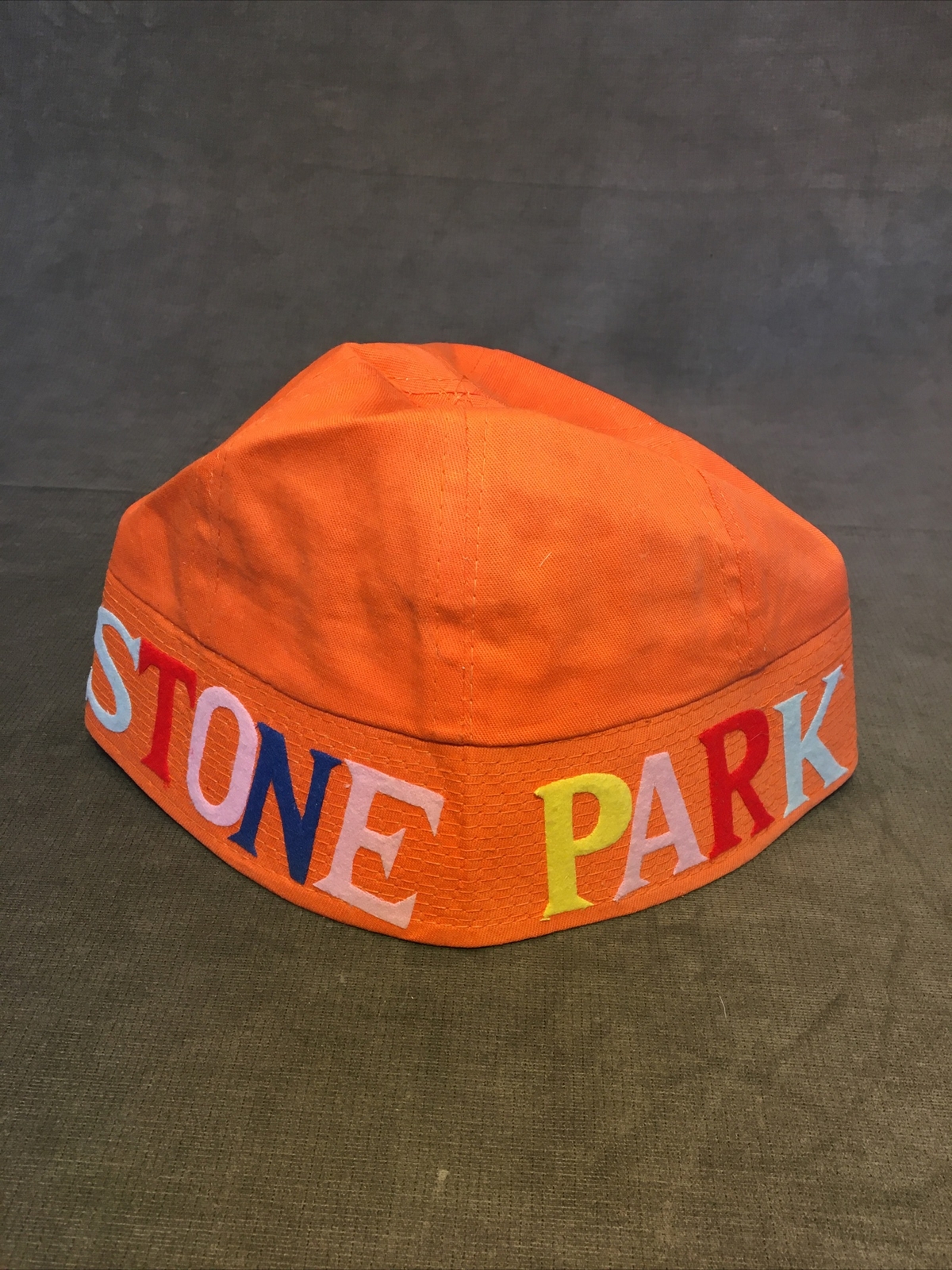 Vintage Yellowstone State Park Souvenir Felt Letters Hat Cap Old Faithful