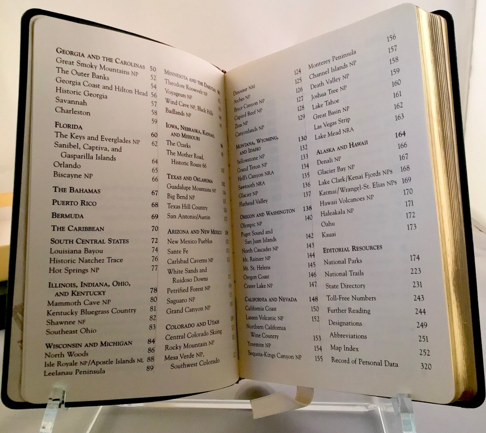 RARE BOOK AMERICA THE PARKS LEATHER BOUND BOXED