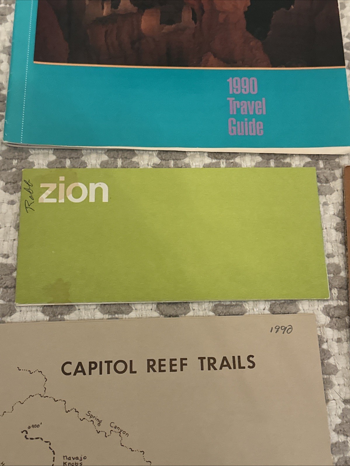 1990s Vintage UTAH Zion Bryce Canyon Maps Vacation Guide Brochures Ephemera