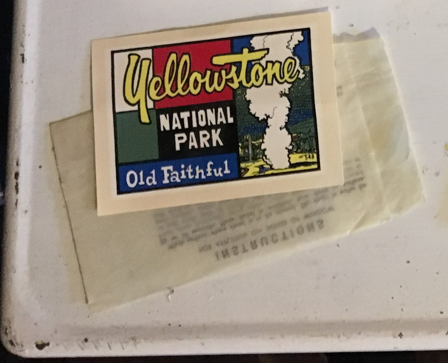 Vintage Yellowstone National Park Collectibles Souvenirs Postcards Guide Sticker