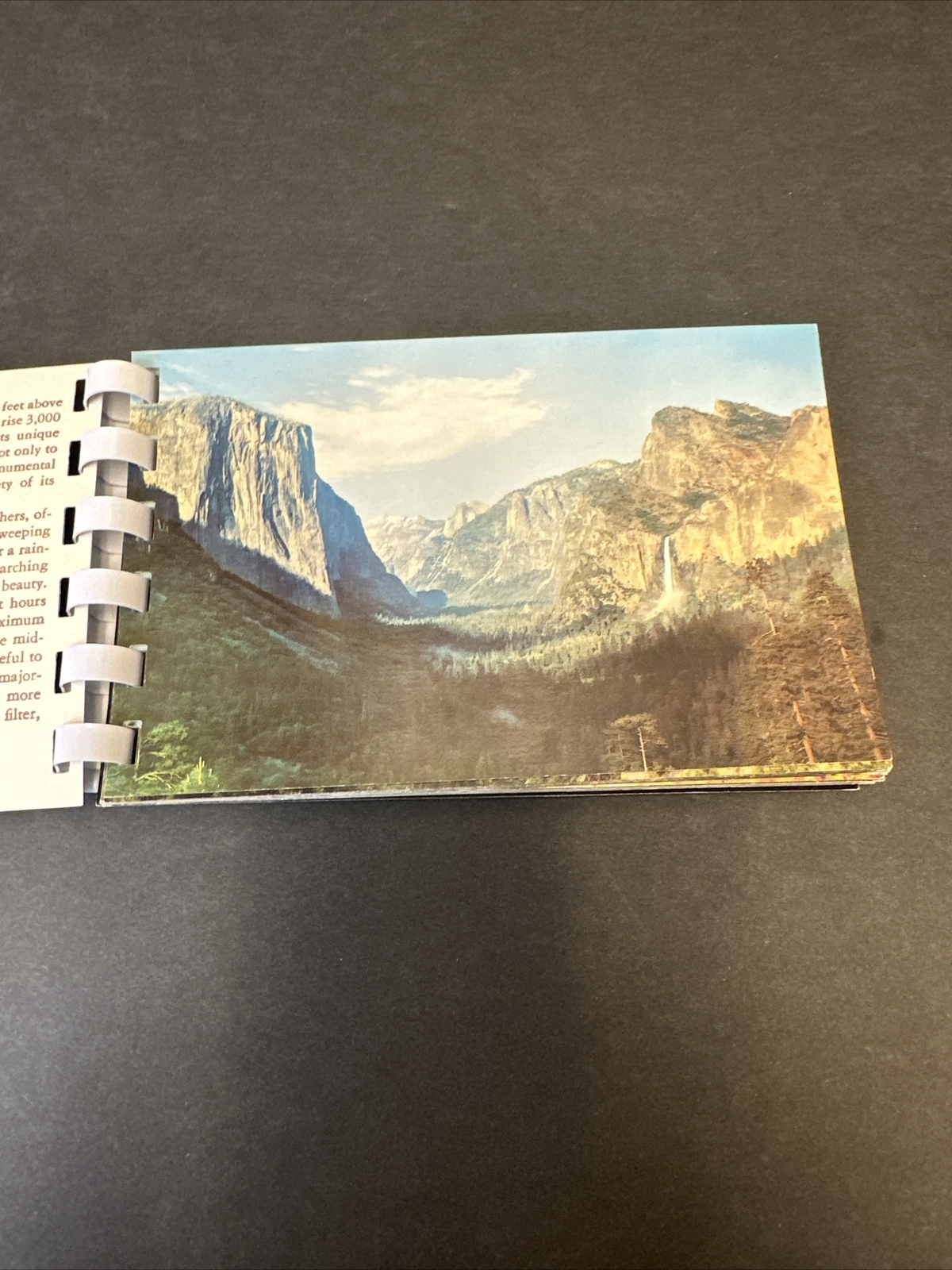 1955 Yosemite Picture And Photo Guide Spiral Bound 6″ x 3.5″ Souvenir Book