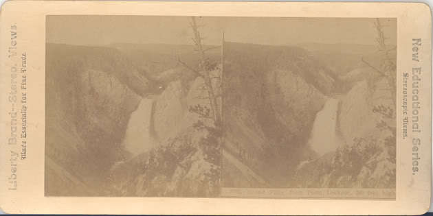 C 1900 STEREOVIEW YELLOWSTONE NATIONAL PARK