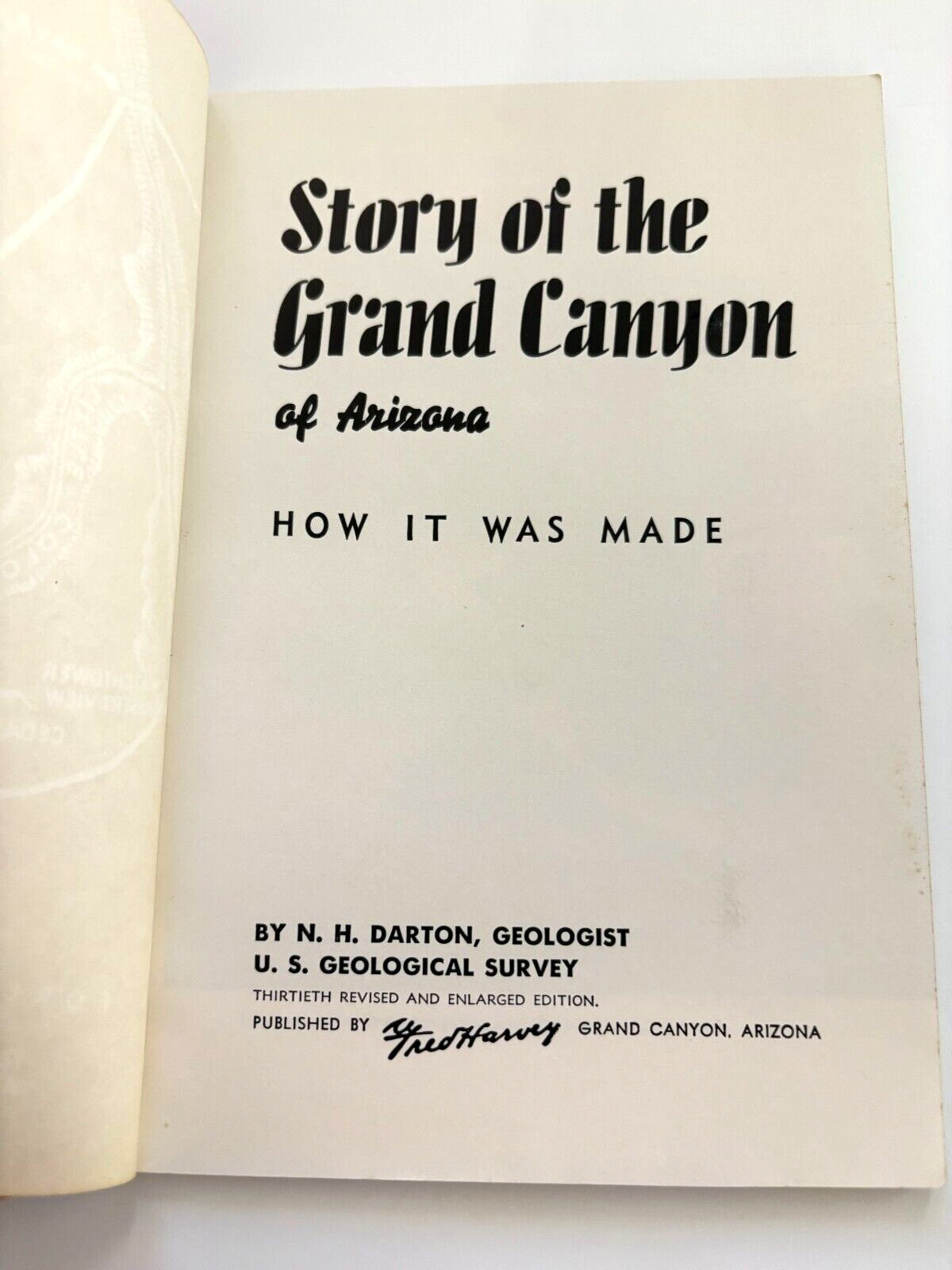 1956 Paperback Book “Story of the Grand Canyon” by U.S. Geological Survey *