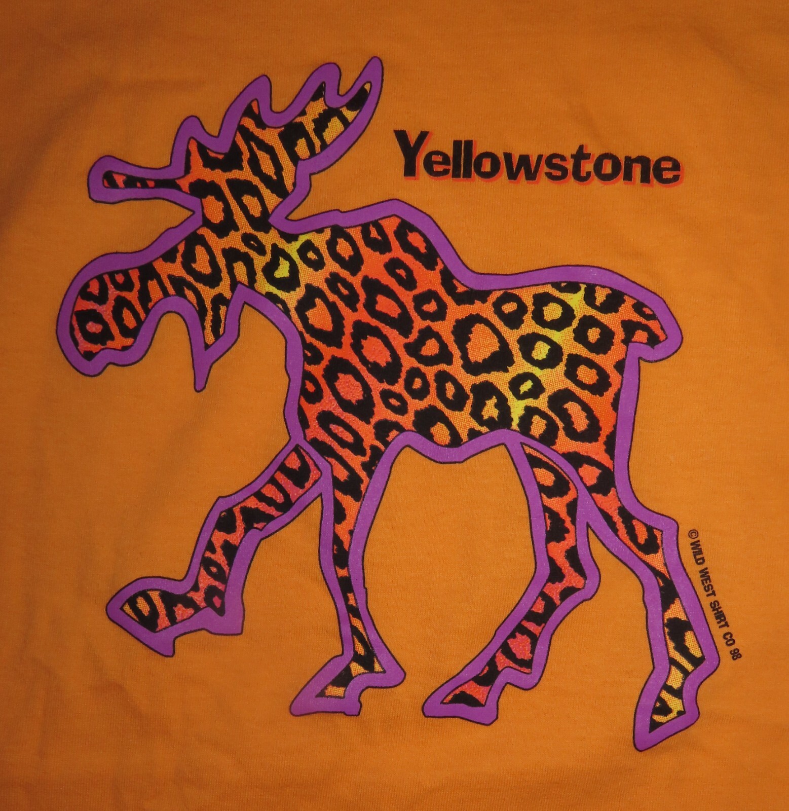 Vintage Jerzees Label – YELLOWSTONE National Park (MED) T-Shirt MOOSE