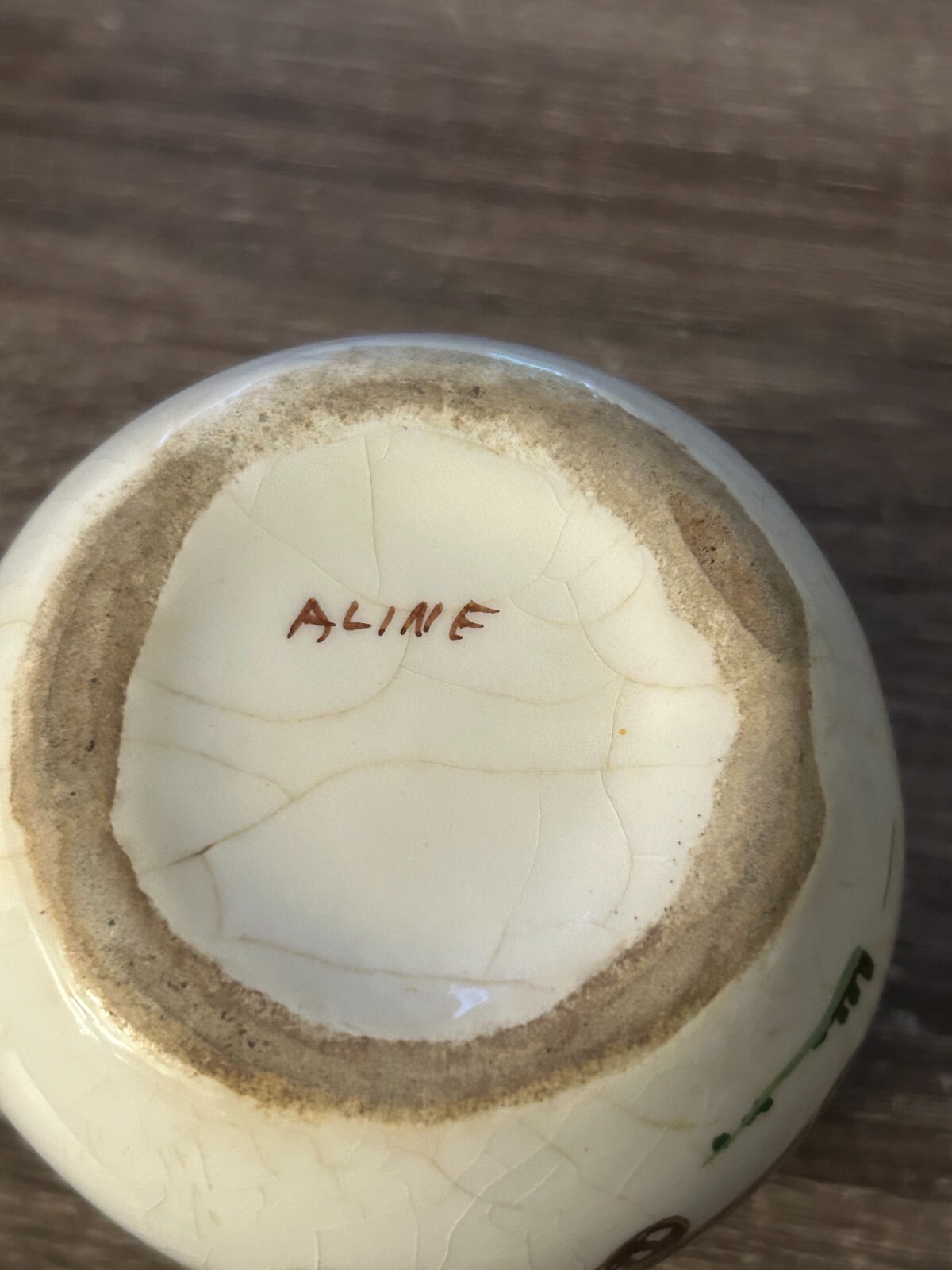 Vintage Pottery SMAL MUG Yellowstone BY ALINE