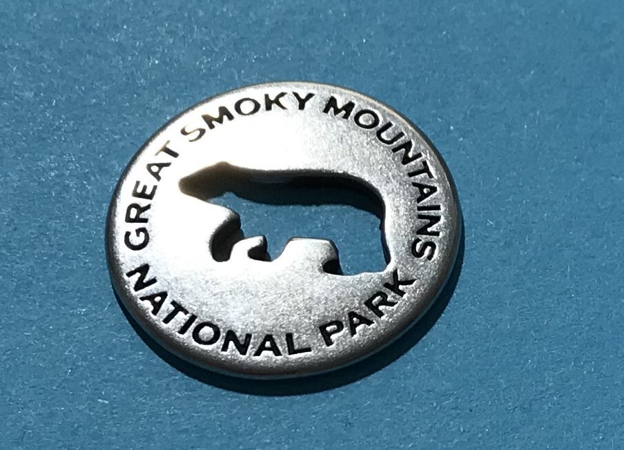 Great Smoky Mountains National Park Cutout Bear Token