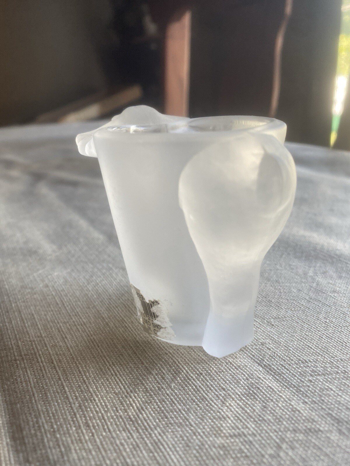 Yellow Stone National Park Frosted Moose Shot Glass 2.25 Inches Tall Ultra Rare