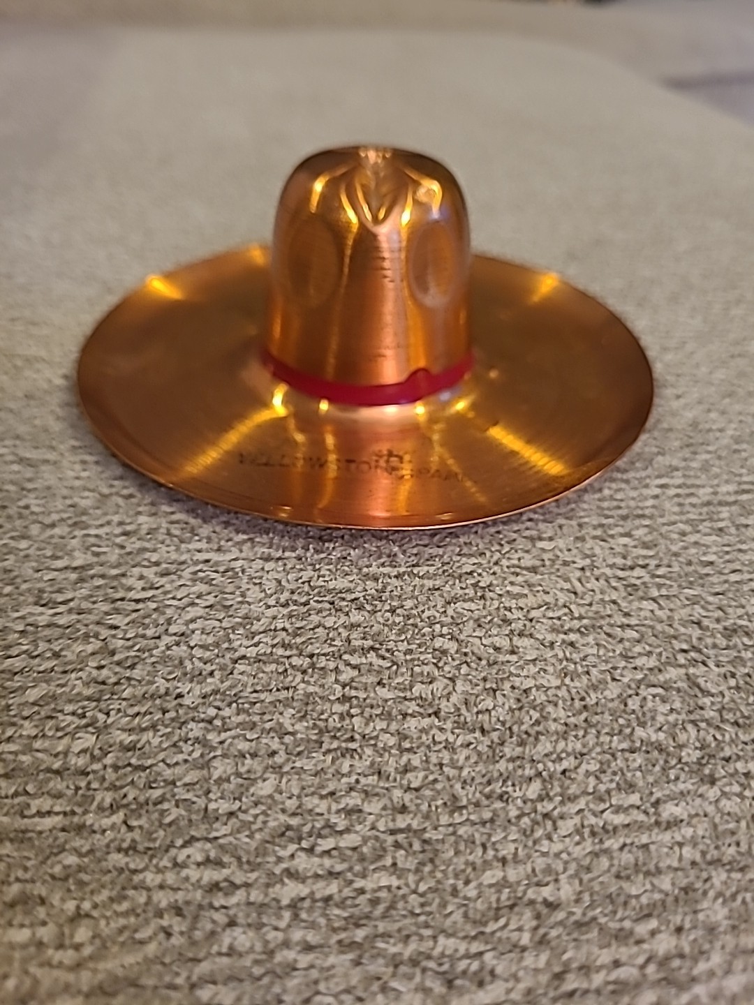 Souvenir YELLOWSTONE Copper Miniature PARK RANGER HAT Vintage