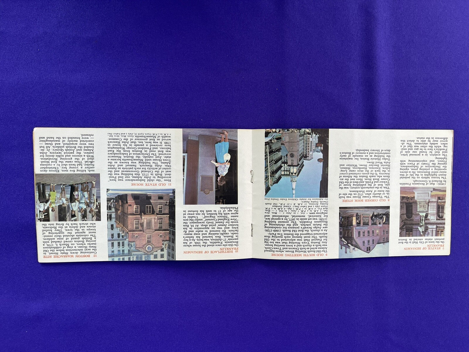 Vintage Historic Boston Freedom Trail Walking guide Brochure