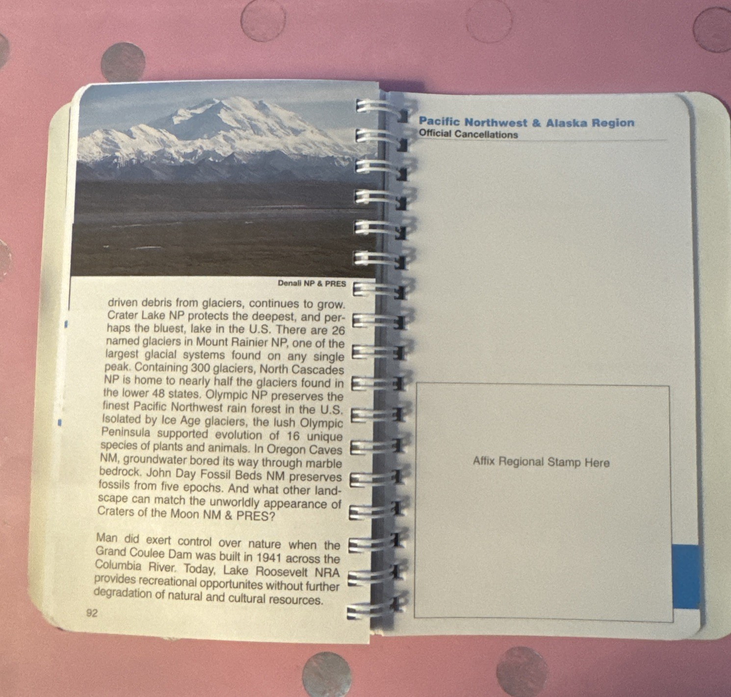 New, but unwrapped, Blue Passport To Your National Parks with map stamp book