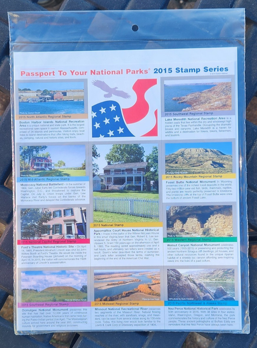 Passport To Your National Parks 2015 Stamp Series Sealed Set of 10 in Factory pk