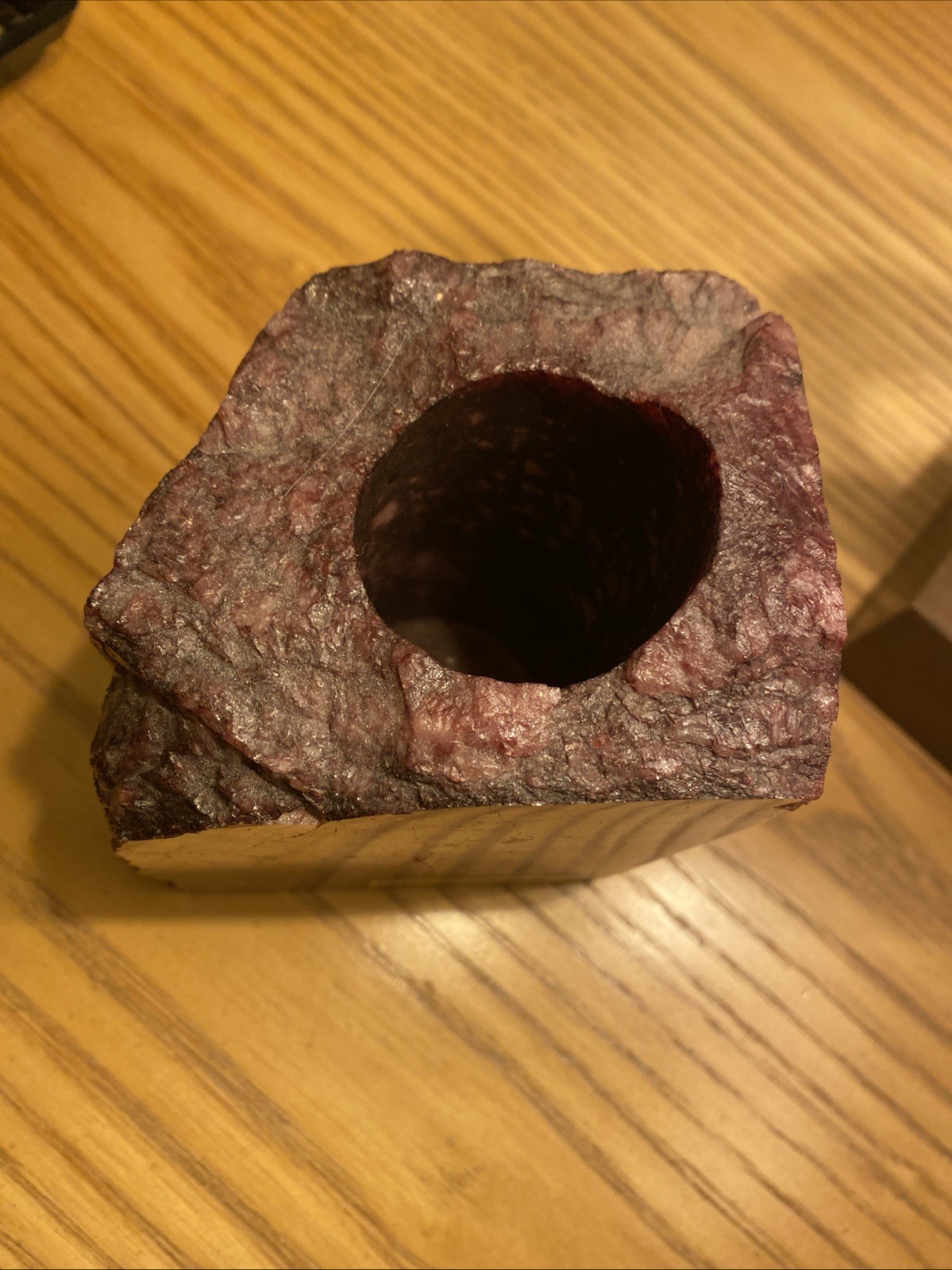 Vintage Yellowstone National Park Stone Rock Souvenir Pencil Holder ? Rough Ruby