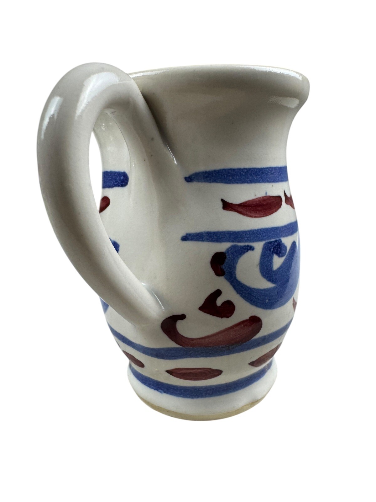 Vintage Eastern National Park Folk Pottery Pitcher Jamestown Collection Creamer