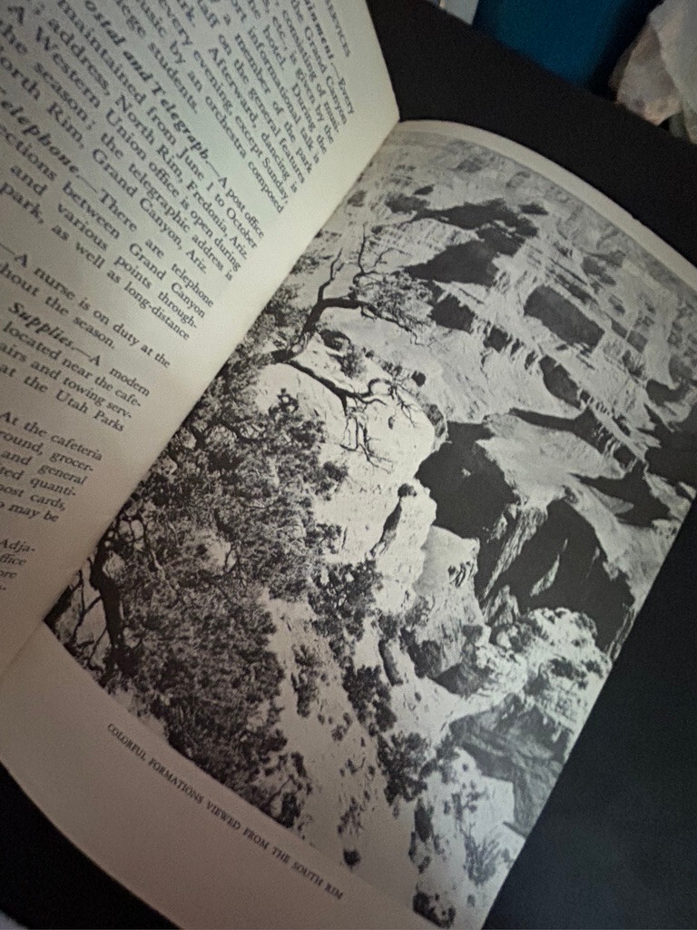 Vintage 1957 Grand Canyon National Park Brochure Pamphlet Map Guide Info Arizona