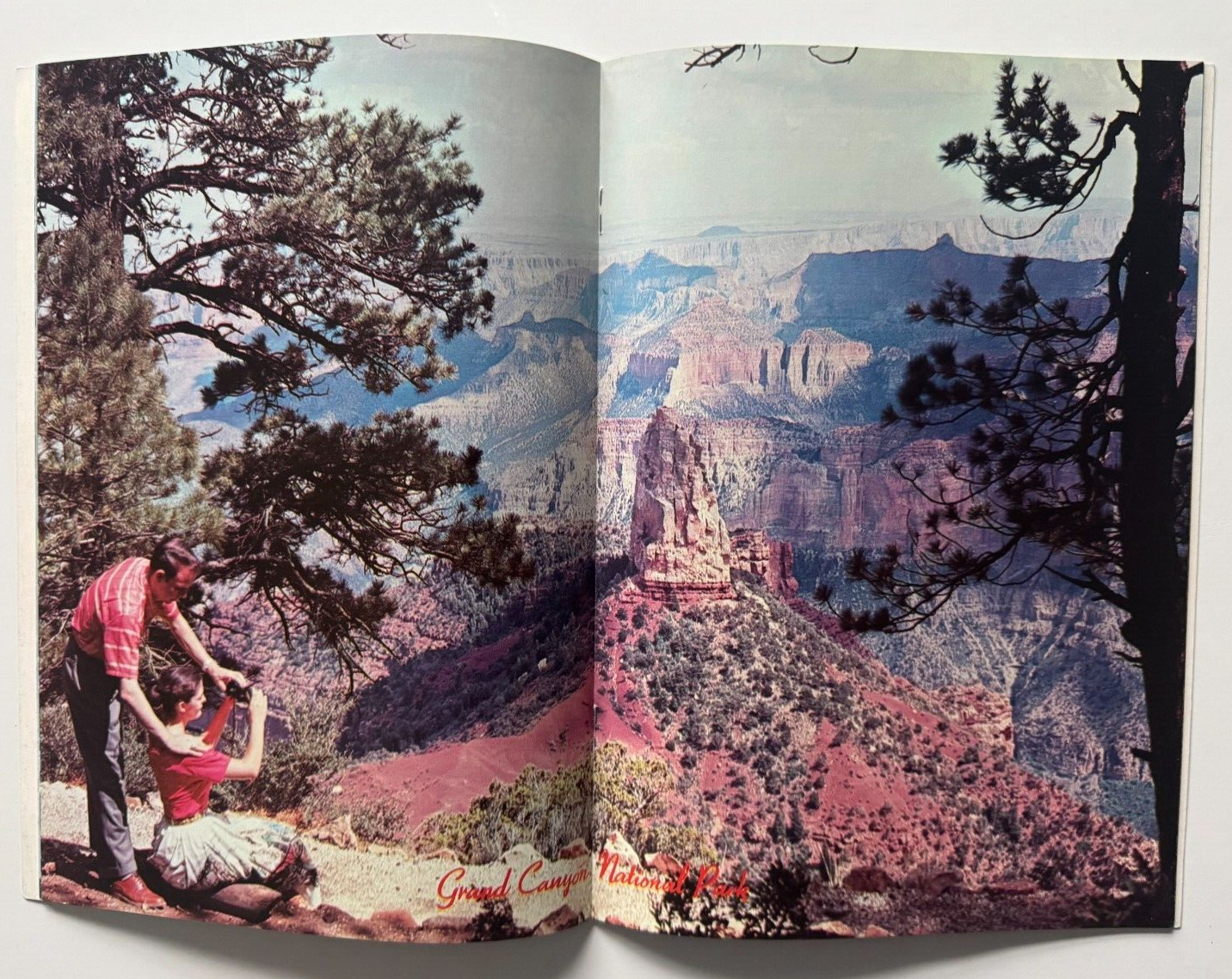 Vintage ca 1950s National Parks & Monuments Color Souvenir Travel Illust Booklet