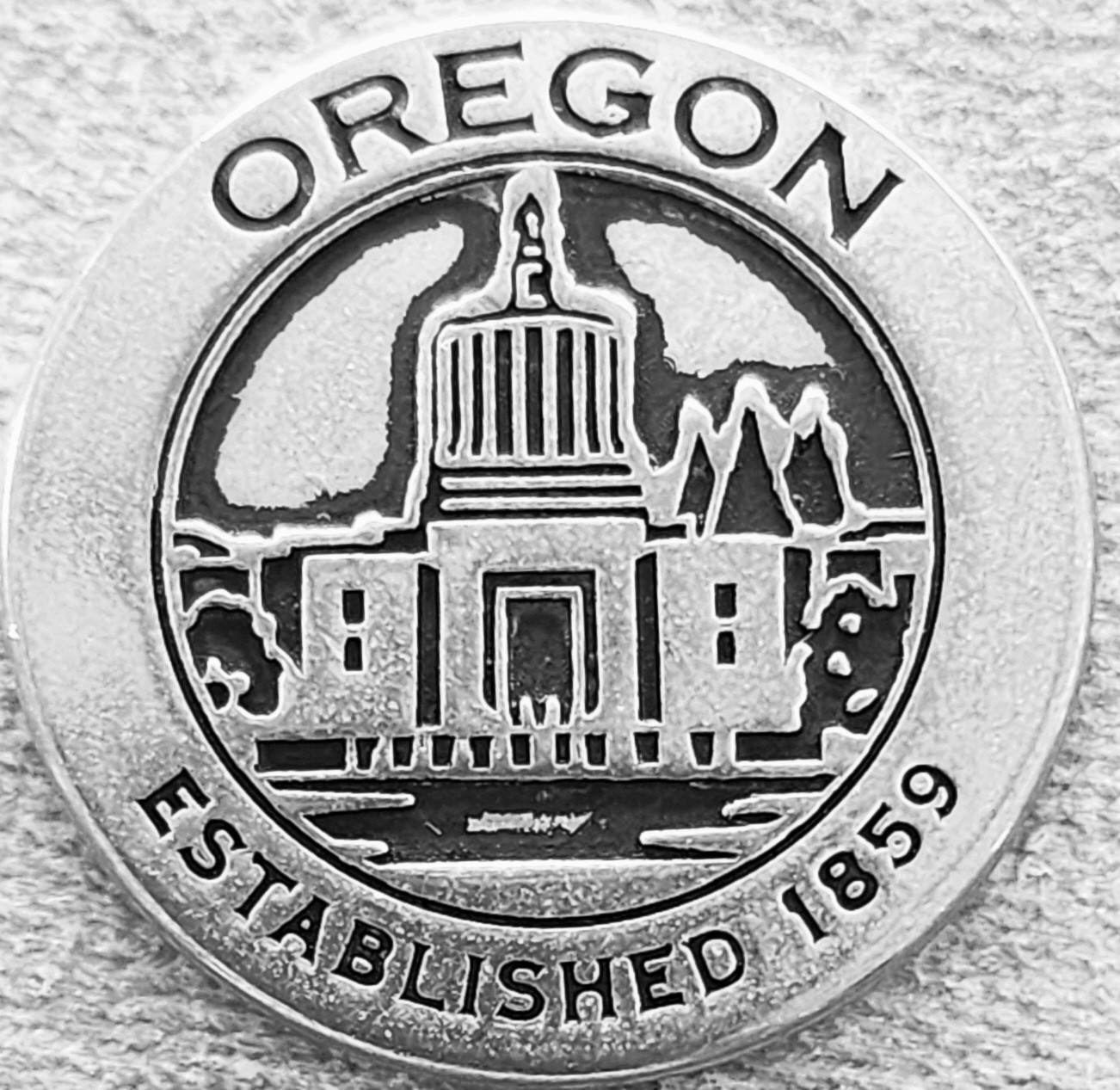 STATE OF OREGON – CAPITOL AND SEAL – NATIONAL PARK TYPE TOKEN – FREE SHIPPING