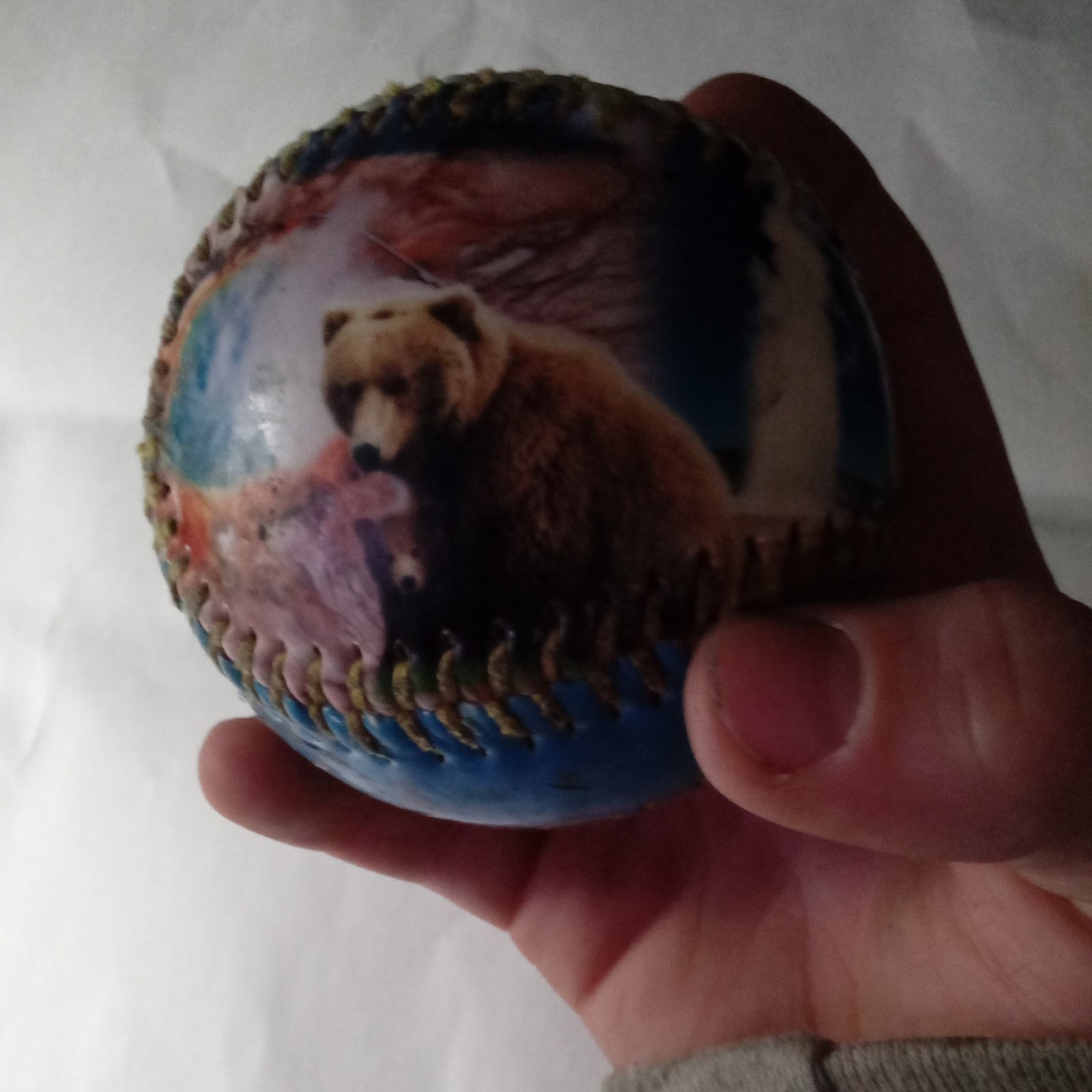 Yellowstone National Park Collectible Souvenir Baseball Bear Bison Images