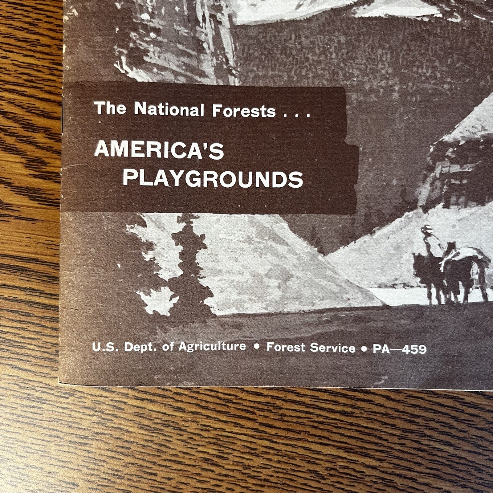 1961 NATIONAL FORESTS OF PA- U.S. DEPT. OF AGRICULTURE, PA 459