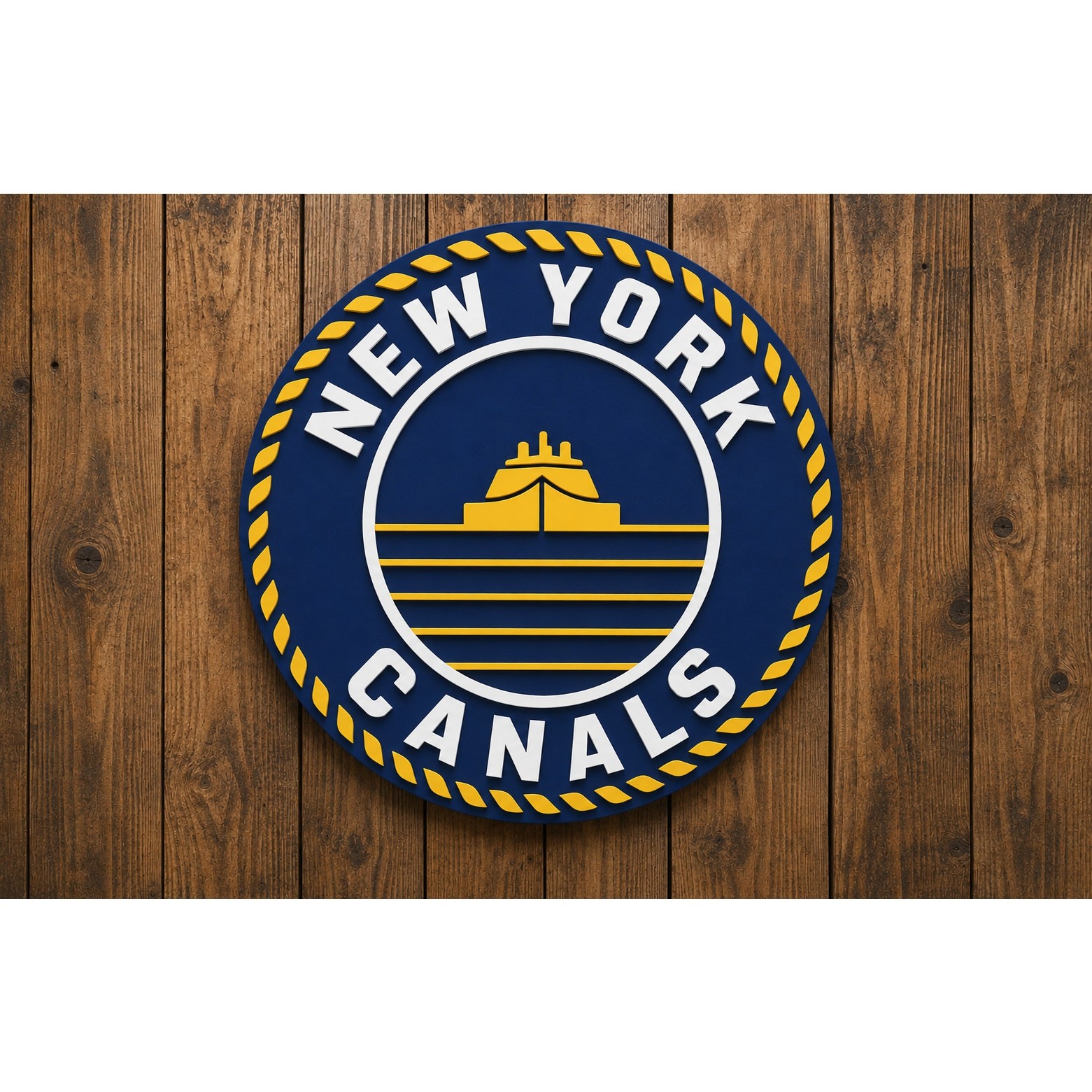 New York State Canals Sign Kayak Canoe Boat Fish Swim Canal Water Trail