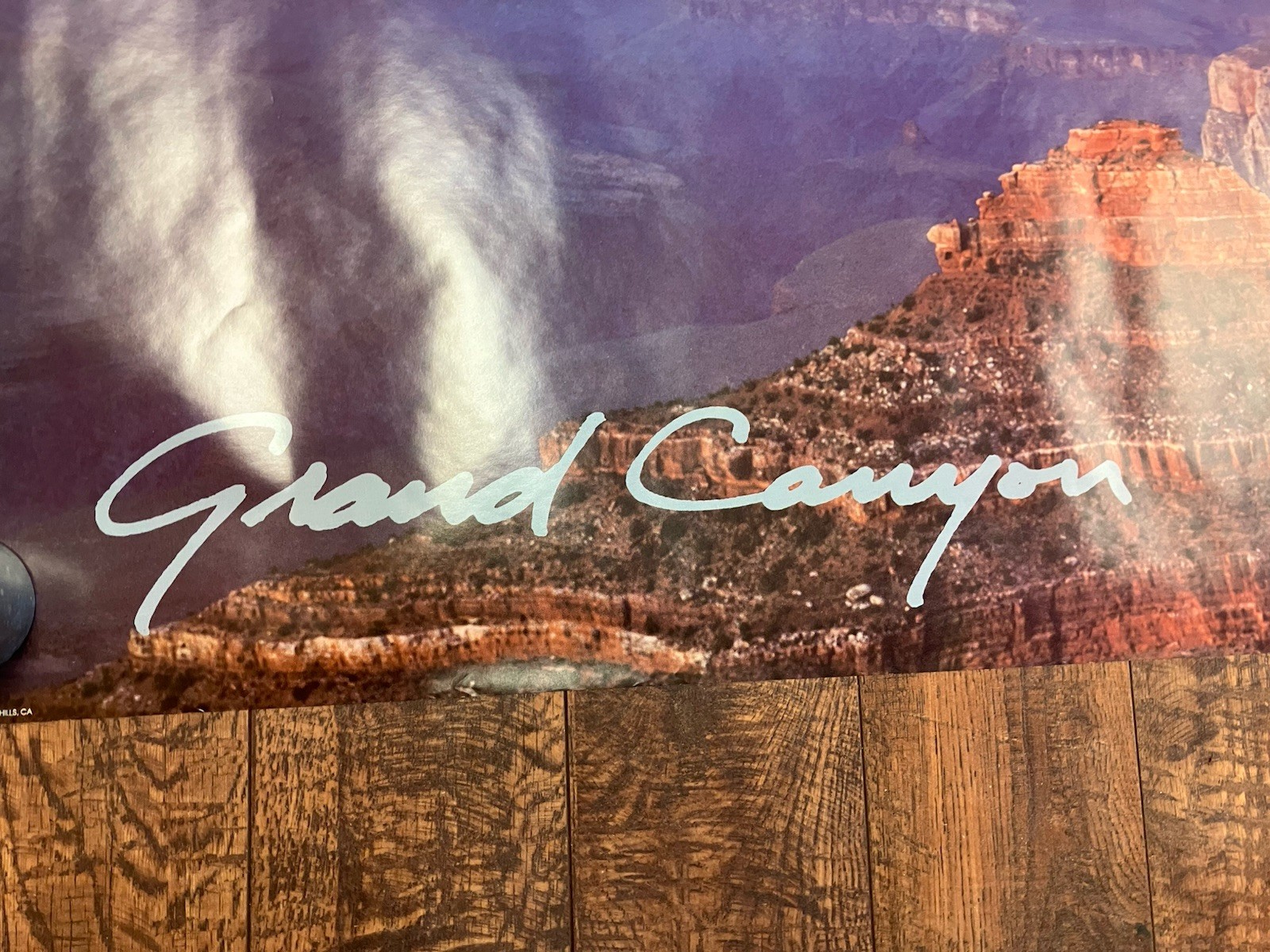 Vintage 1988 Jumbo Grand Canyon National Park Poster 26 X 74