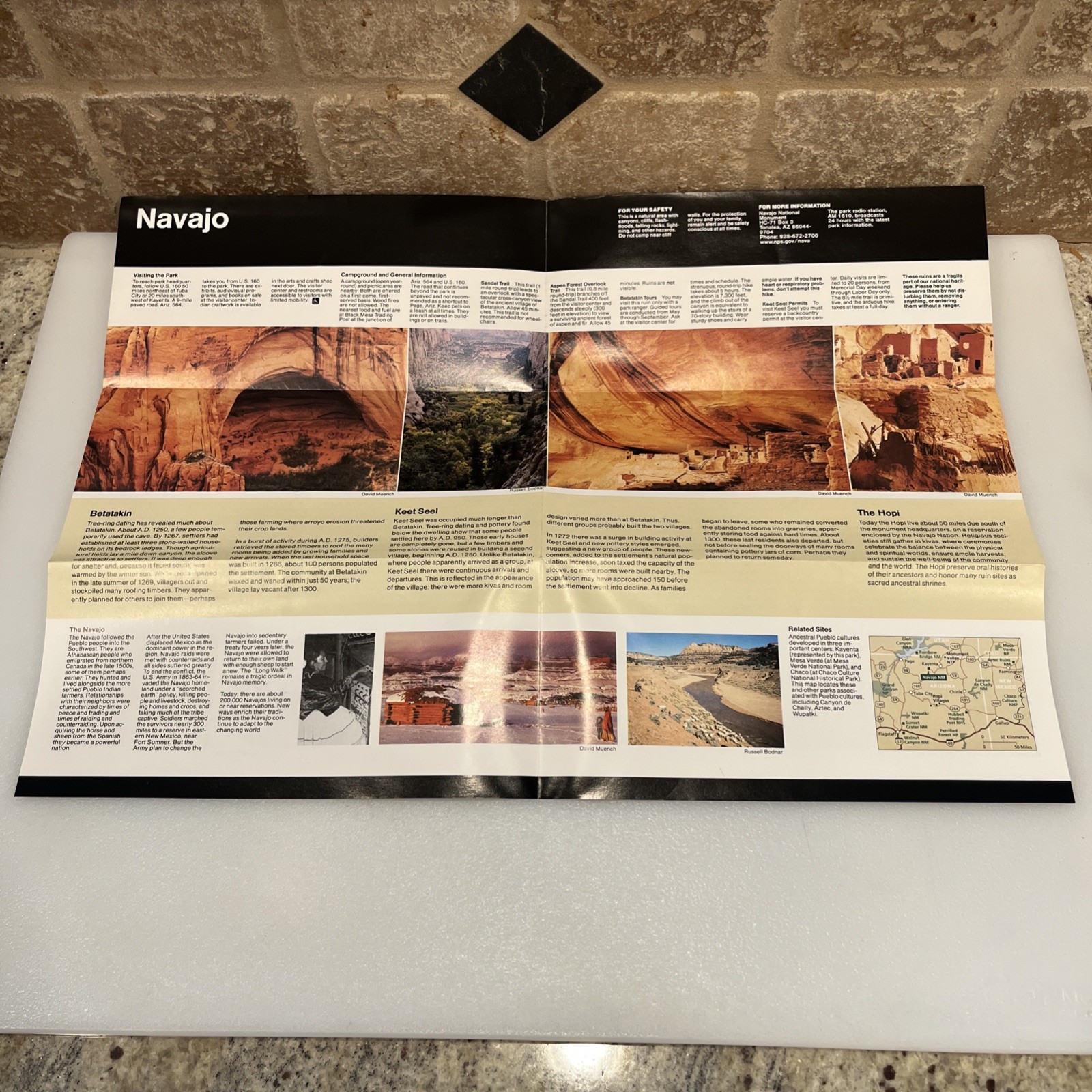 Navajo National Monument Unigrid Brochure Guide NPS US Dept Of Interior Arizona