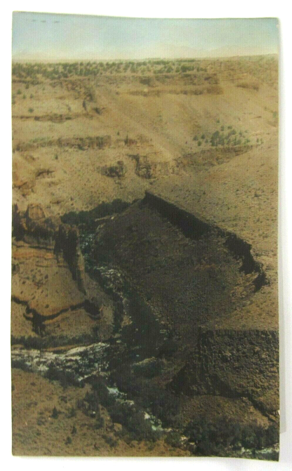 Vintage Grand Canyon AZ Photo Hand Colored National Park 8″ X 13″ Original 1930s