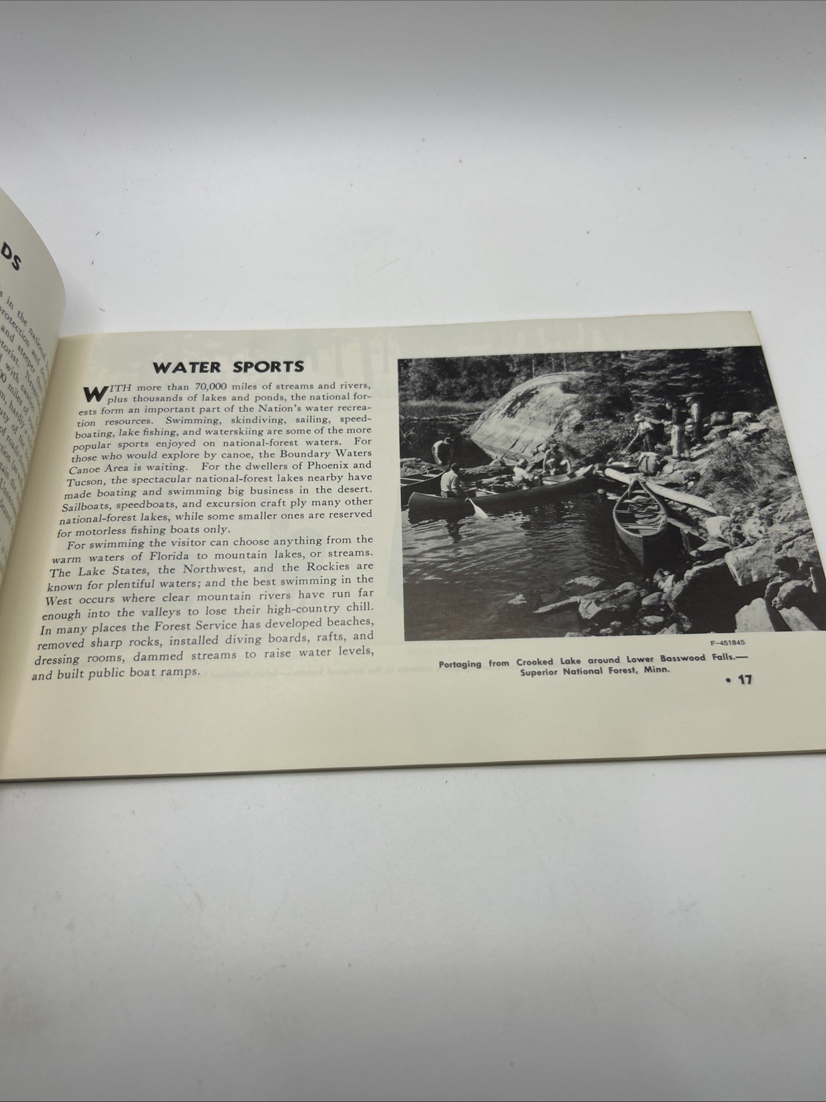 1960 NATIONAL FOREST VACATION Book Parks by State Scenic Drives Picnics Guide