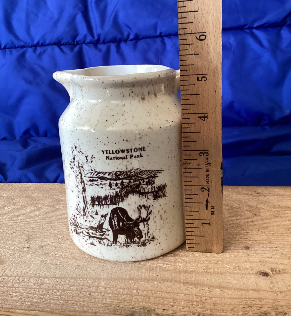 Black Hills China & Ceramics Yellowstone National Park 5″Tall Souvenir Pitcher
