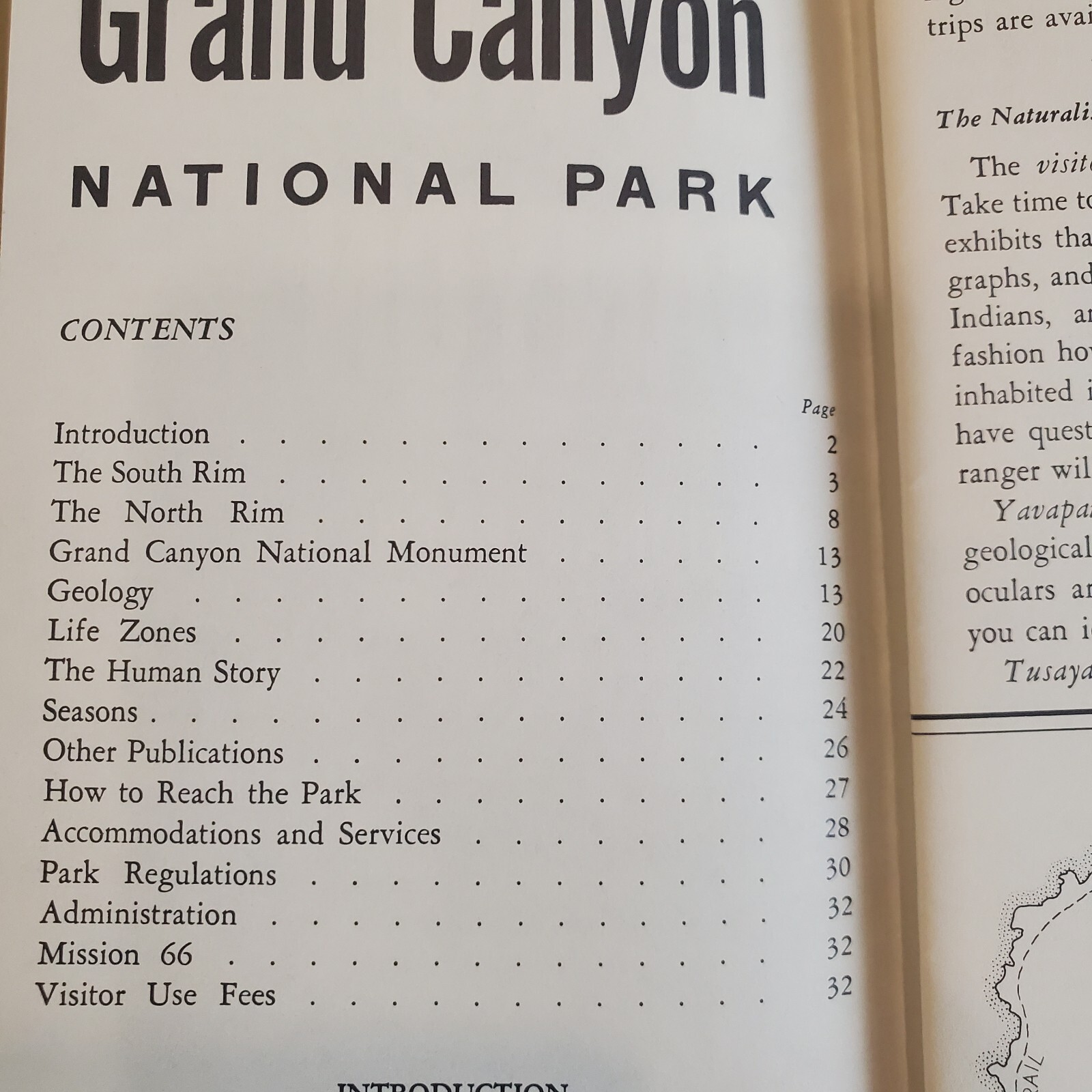 Grand Canyon National Park Arizona 1960s Lot Department of Interior Brochure