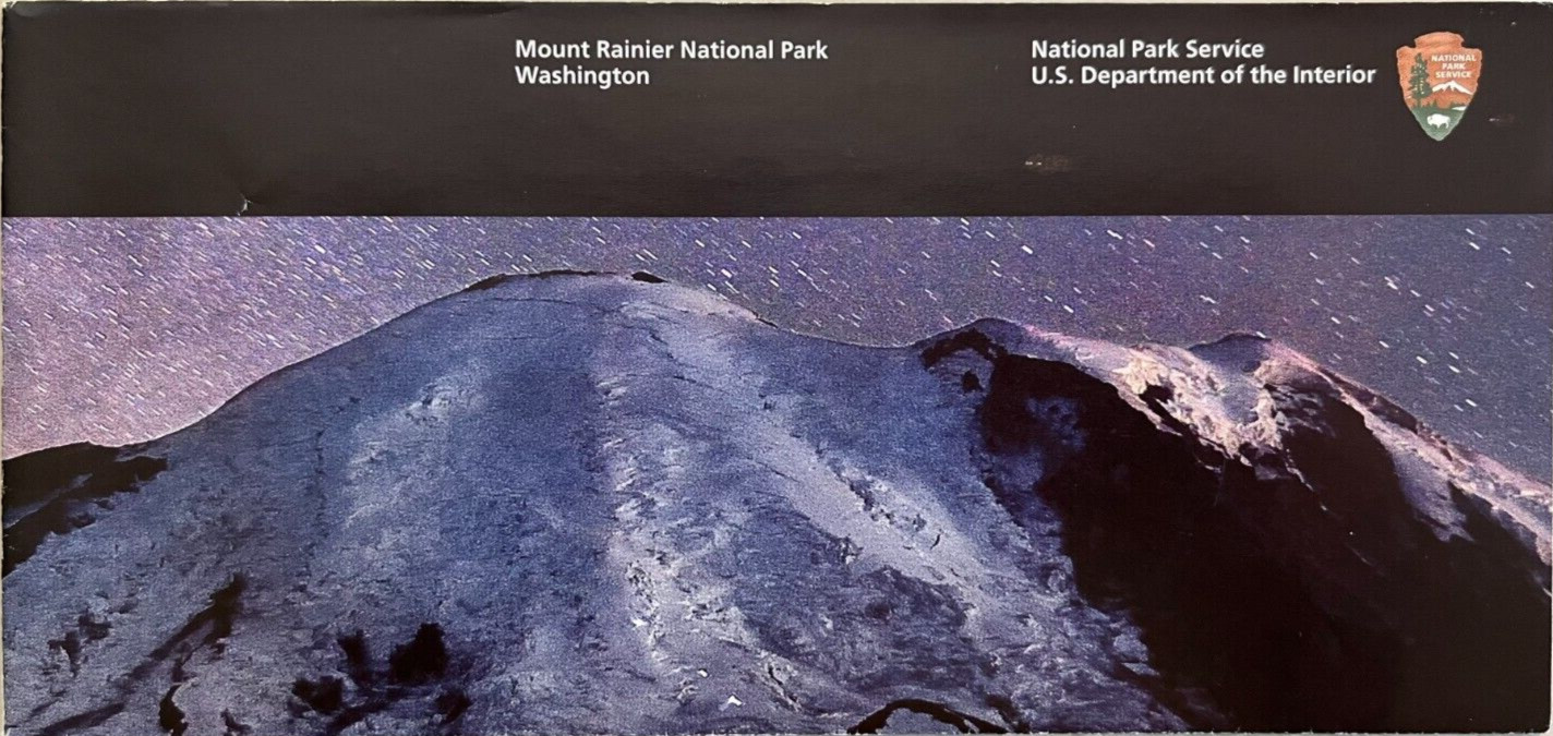 New MOUNT RAINIER NP – Washington NATIONAL PARK SERVICE UNIGRID BROCHURE/MAP