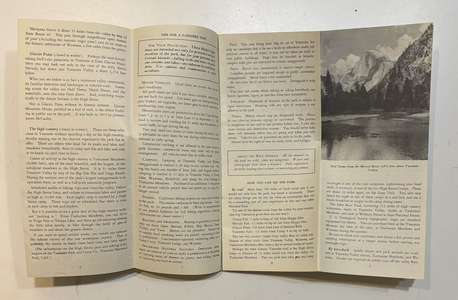 Vintage Travel Brochures – The Grand Canyon Hoover Dam Yosemite National Park