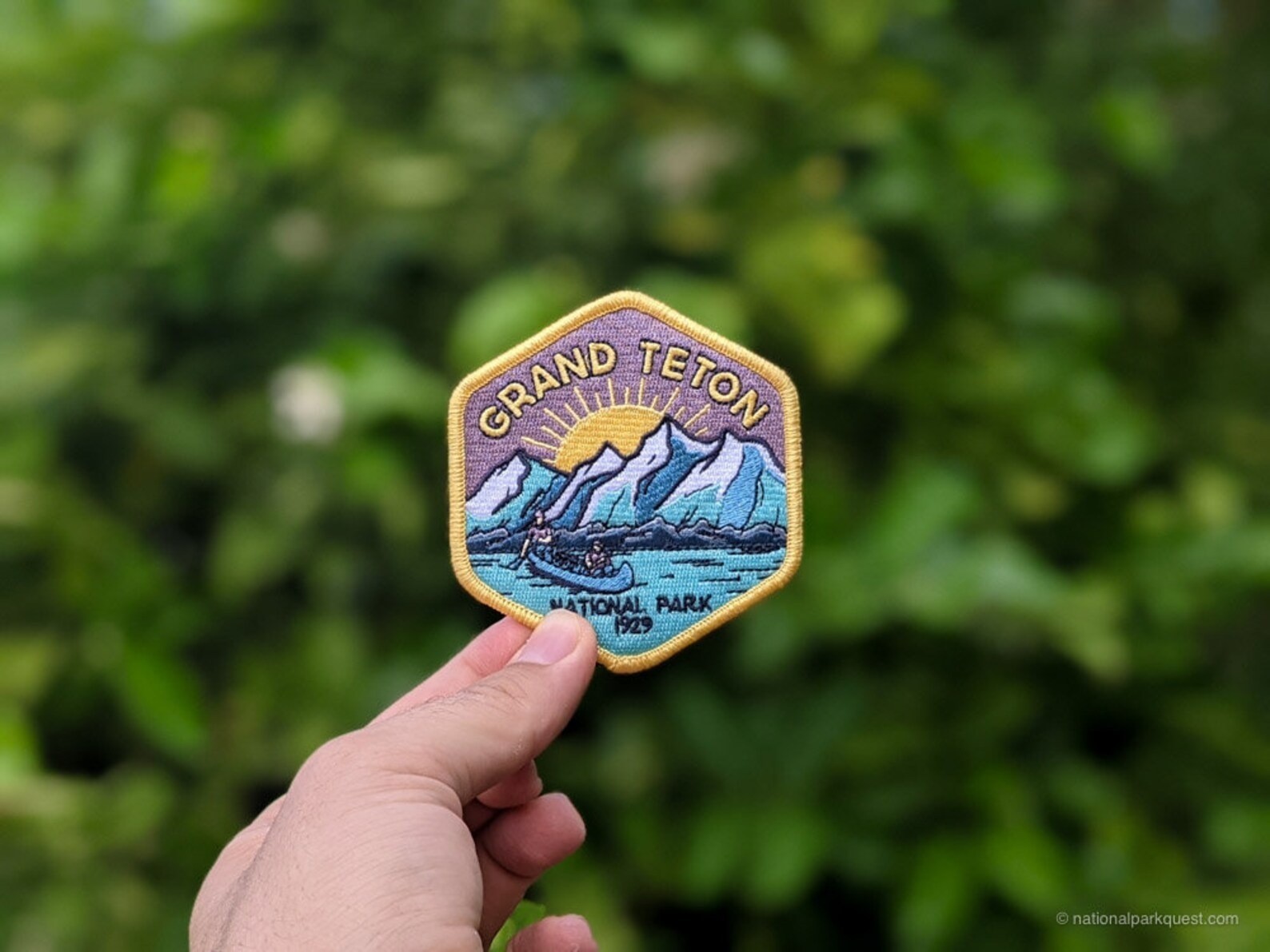 Grand Teton National park Patch Iron-On Applique Souvenir Gift