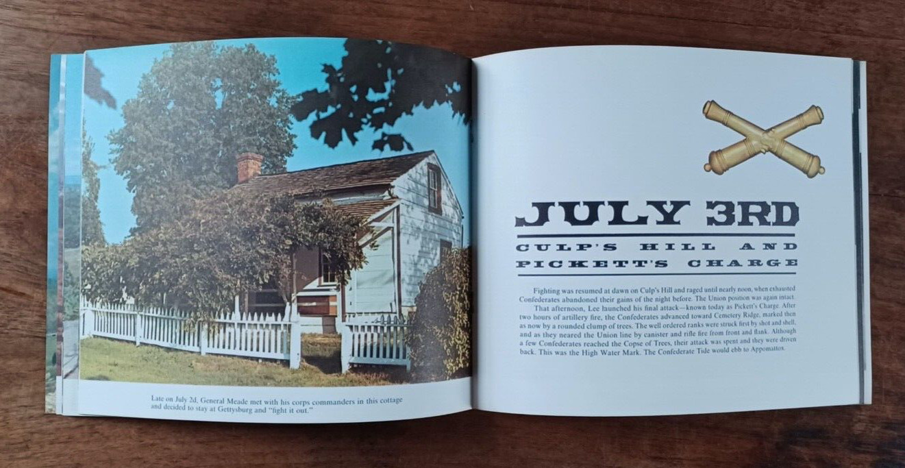 Gettysburg High Water Mark of The Confederacy 1963 National Park Booklet