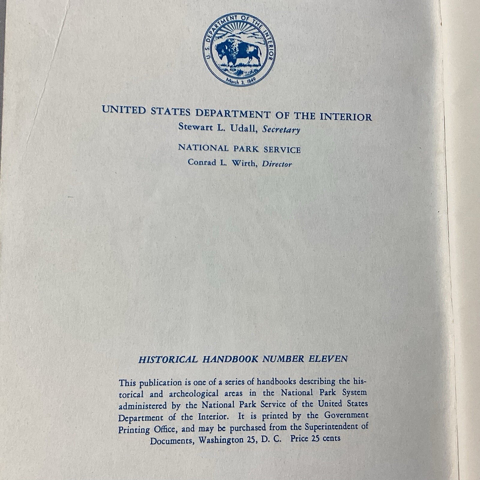 1961 Statue of Liberty National Monument Dept of Interiors Booklet Pamphlet