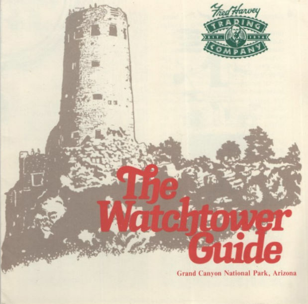 Vintage Grand Canyon National Park The Watchtower Guide AZ Fred Harvey Publisher